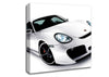 Porsche 911 White Canvas Wall Art
