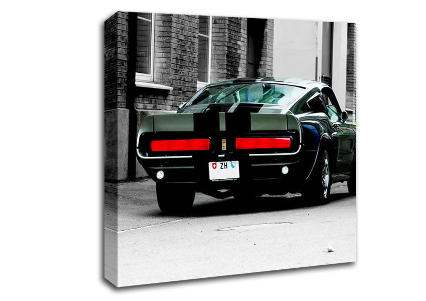 Mustang Shelby Rear Canvas Wall Art