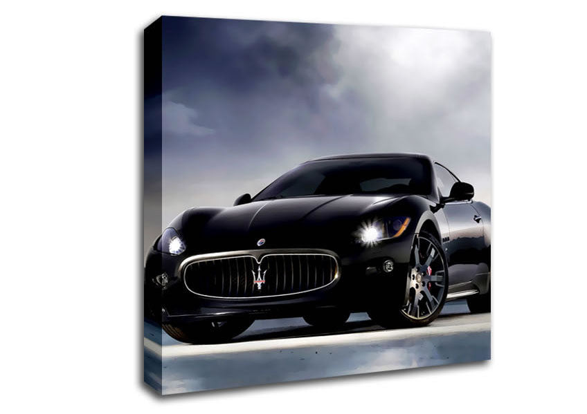 Maserati Black Beauty Canvas Wall Art