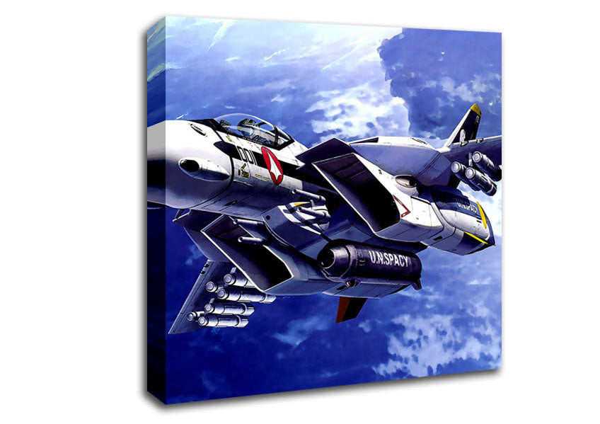 Macross Fighter Canvas Wall Art