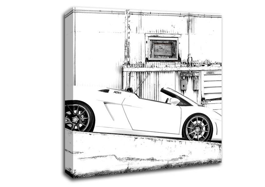 Lamborghini Gallardo Spyder Adv1 Wheels Canvas Wall Art