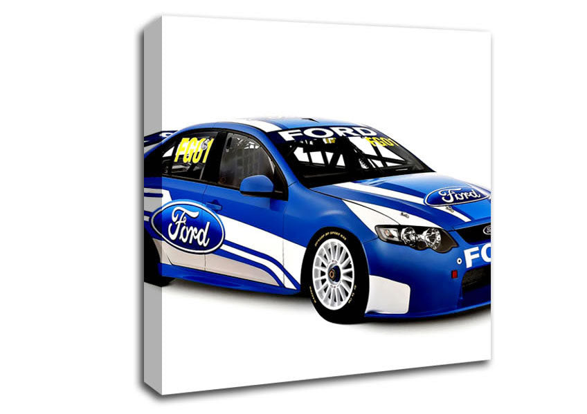 Ford Track Car Canvas Wall Art