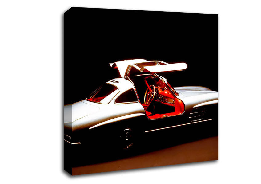 Classic Bat Winged Car Canvas Wall Art