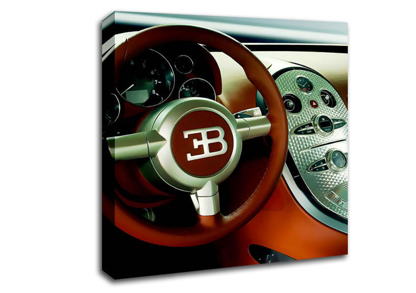 Bugatti Veyron Interior Canvas Wall Art