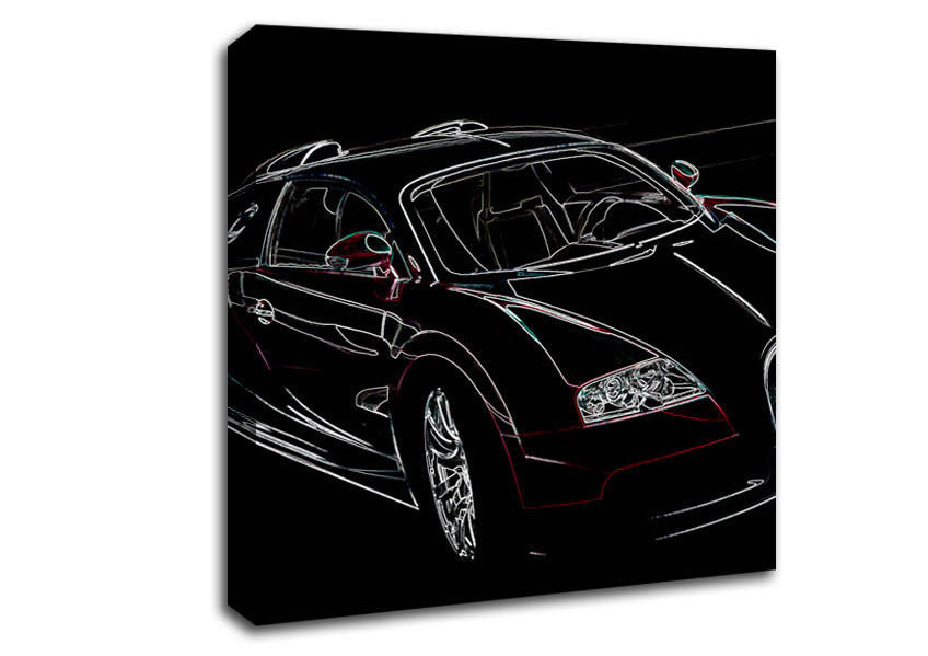 Bugatti Veyron Front Canvas Wall Art