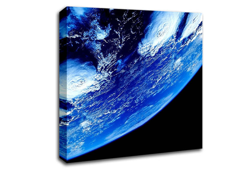 Earth From Space Close Up Canvas Wall Art