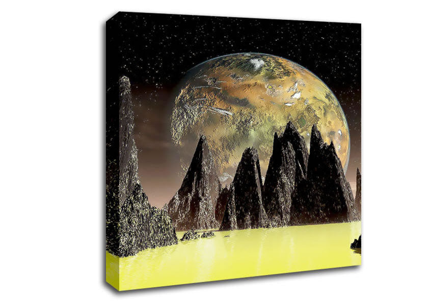 Life On A Distant Planet Canvas Wall Art