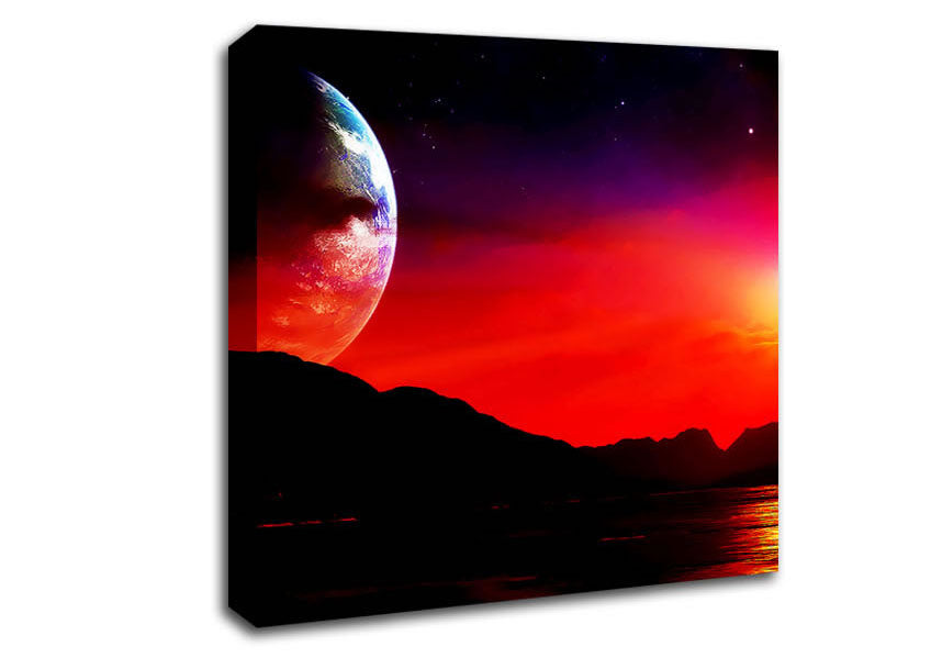 Aliens Planet Canvas Wall Art