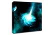 Green Star Explosion Canvas Wall Art