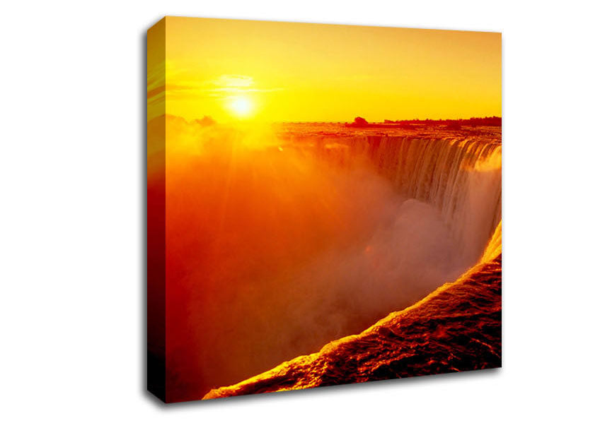 Sunsets Over Niagara Falls Canvas Wall Art