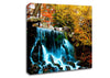 The Autumn Forest Waterfall Canvas Wall Art