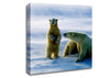 Family Of Polar Bears Canvas Wall Art