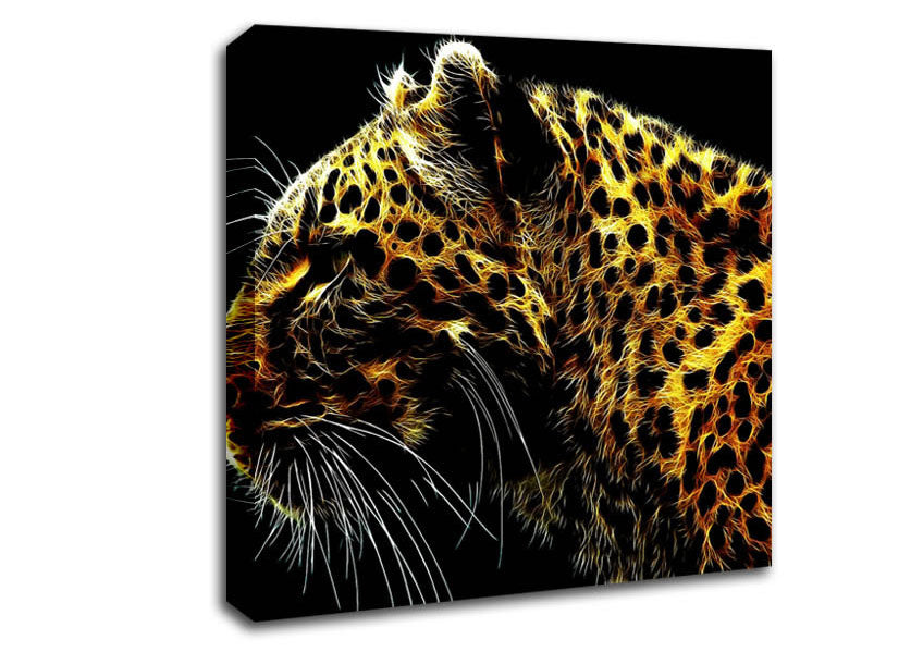 Golden Cheetah Canvas Wall Art