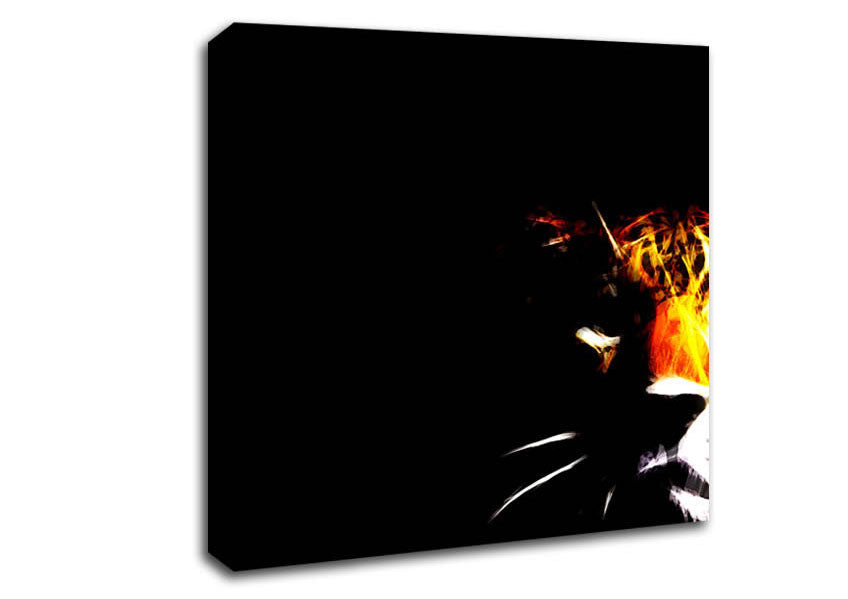 Jaguar Blaze Canvas Wall Art