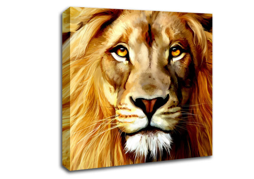 Lion Head Canvas Wall Art