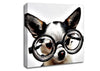Nerd Dog Canvas Wall Art