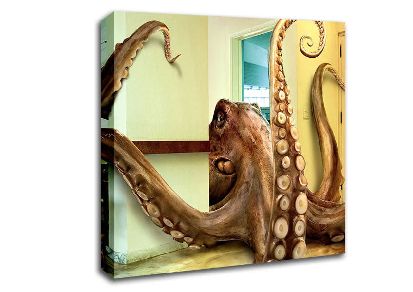 Octopus Invasion Canvas Wall Art