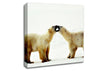 Polar Bear Love Canvas Wall Art