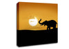 Safari Elephant Canvas Wall Art