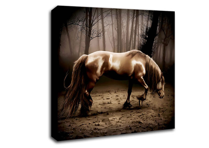 Woodland Horse Canvas Wall Art