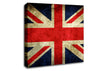 British Grunge Flag Canvas Wall Art