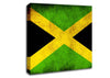 Jamaican Grunge Flag Canvas Wall Art