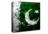 Pakistan Flag Grunge Canvas Wall Art