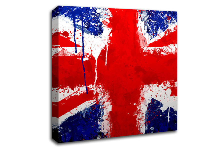 Uk Flag Canvas Wall Art