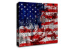Usa American Flag Grunge Canvas Wall Art