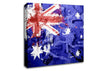 Australian Grunge National Flag Canvas Wall Art