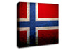 Norway Flag Canvas Wall Art