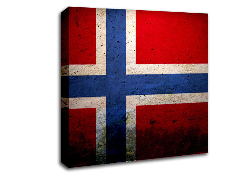 Norway Flag Canvas Wall Art