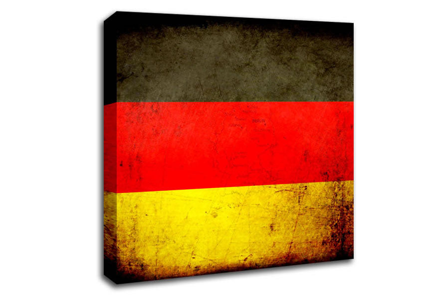 Germany Flag Grunge Canvas Wall Art
