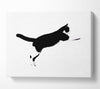 Jumping Cat Canvas Wall Art