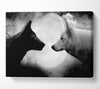 Moonlit Wolves Canvas Wall Art