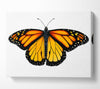 Orange Butterfly Wings Canvas Wall Art