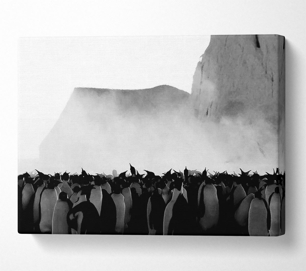 Penguin Winter Canvas Wall Art