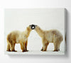 Polar Bear Love Canvas Wall Art
