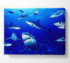 Sharks Ocean Canvas Wall Art