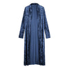 Long sleeve plus length velvet trench coat