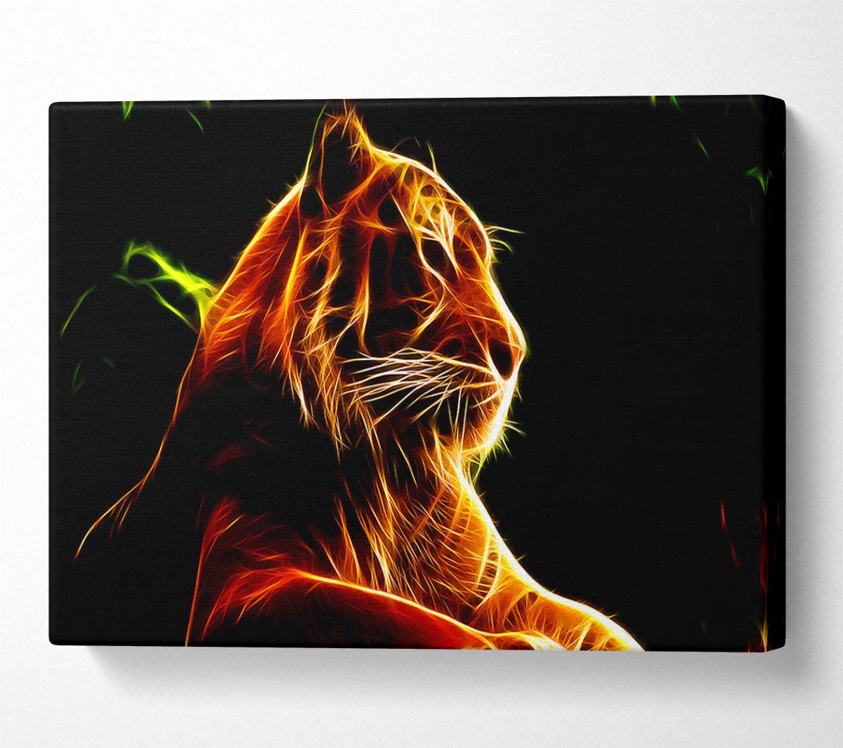 Tiger Blaze Canvas Wall Art