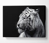 Tiger Black And White 2 Canvas Wall Art