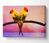 Twin Parrots Canvas Wall Art