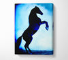 Wild Stallion In The Moonlight Canvas Wall Art