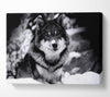 Wolf In Winter Canvas Wall Art