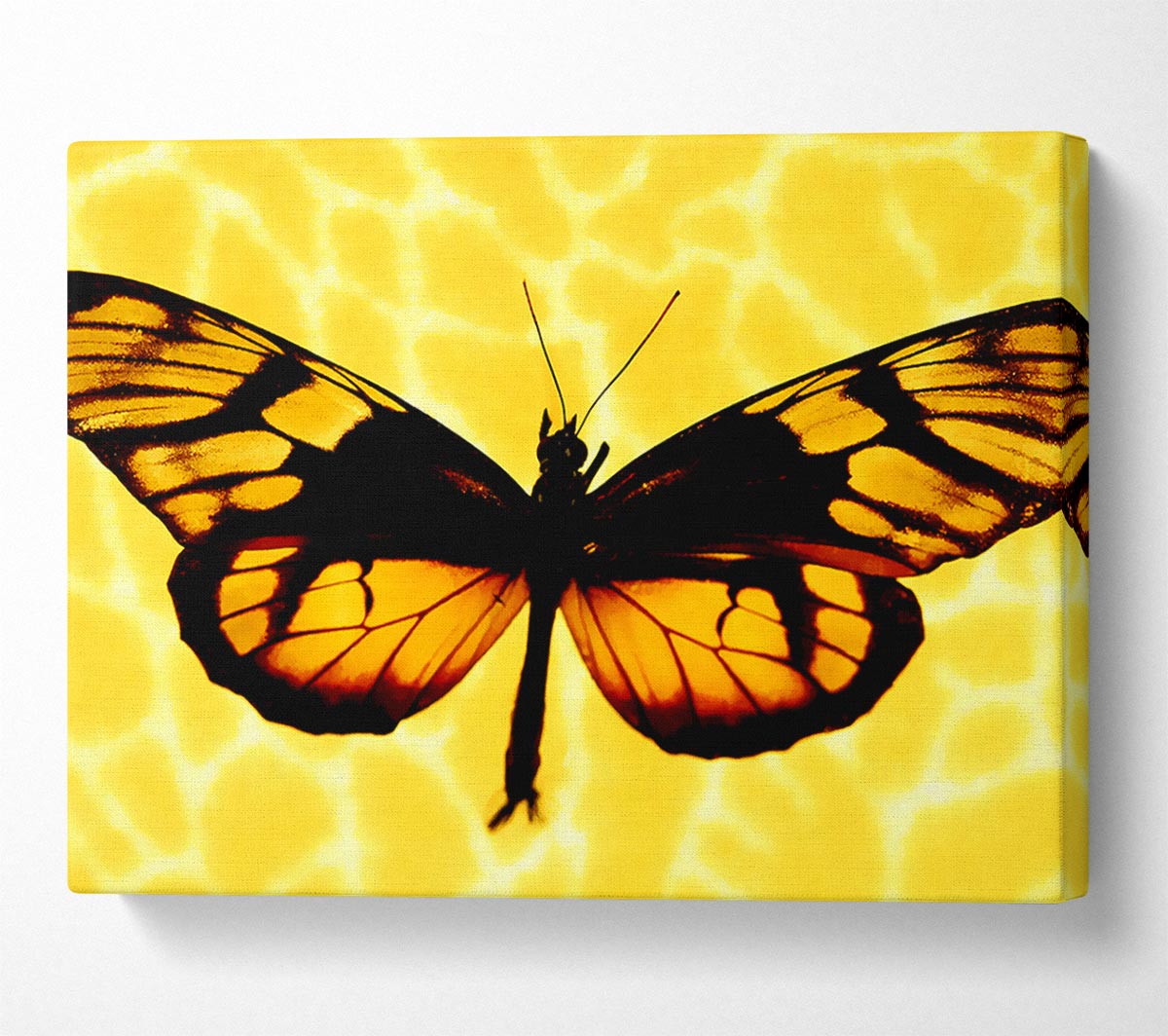 Yellow Butterfly Wings Canvas Wall Art