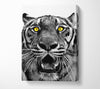 Yellow Tiger Eyes Canvas Wall Art