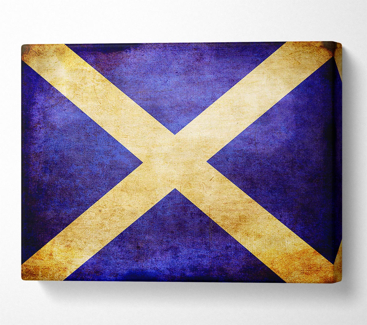 Scottish Grunge Flag Canvas Wall Art