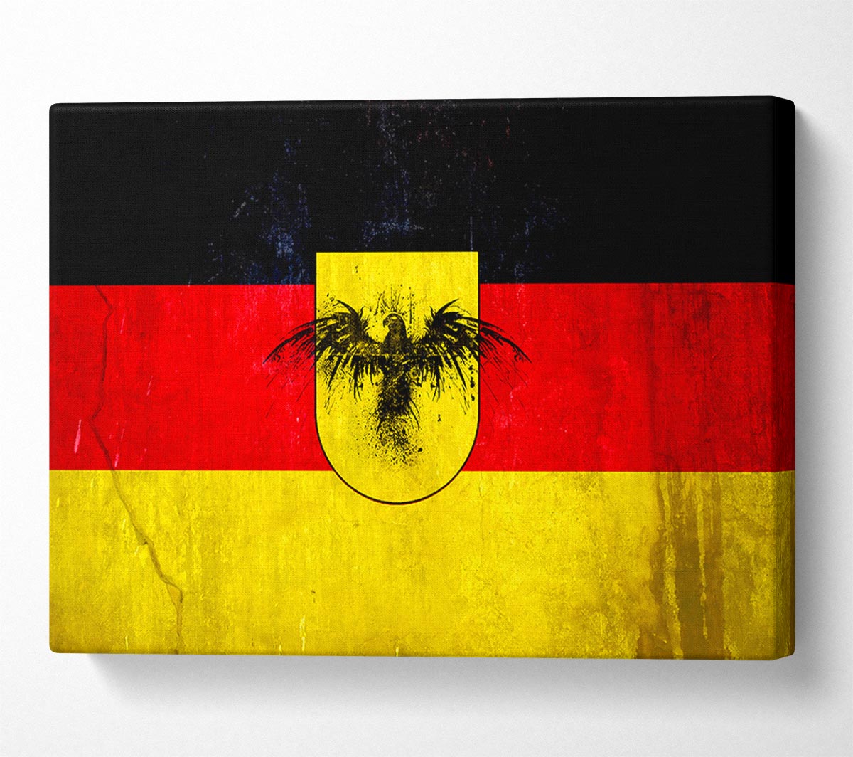 German Flag Eagle Canvas Wall Art