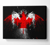 Canadian Eagle Flag Canvas Wall Art